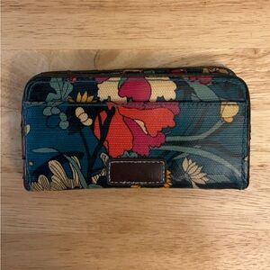 Sakroots Artist Circle Floral Zip Around Wallet